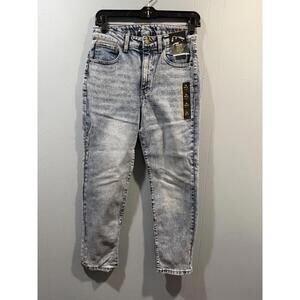 Art Class Girls Jeans Girlfriend High Rise Size 14 Blue Adjustable Waist